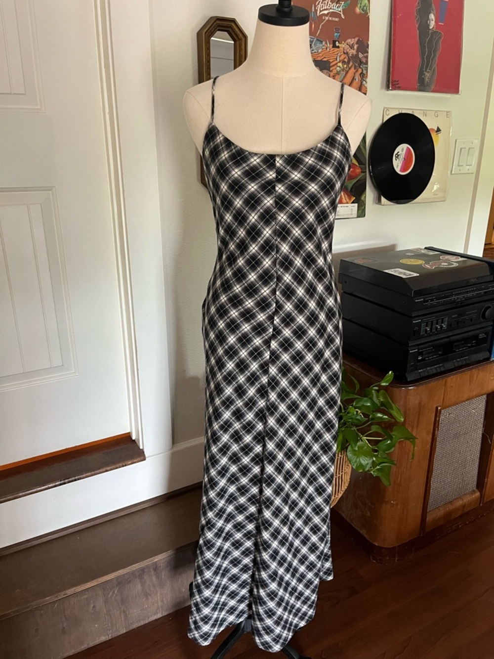 Zara Plaid Maxi Dress